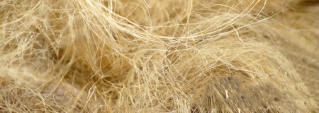 Close-up of hemp wool, sealing hemp, insulation, crony